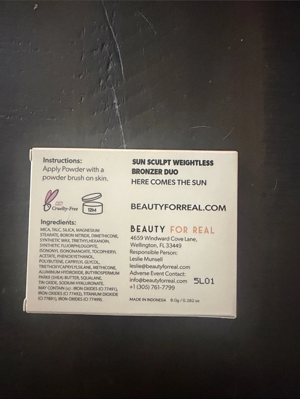 Beauty For Real Sun Sculpt Weightless Bronzer Duo - Bronze/Tan